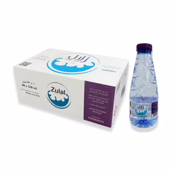 عدد (5) كرتون مويه زلال 330 مل - شامل الضريبة